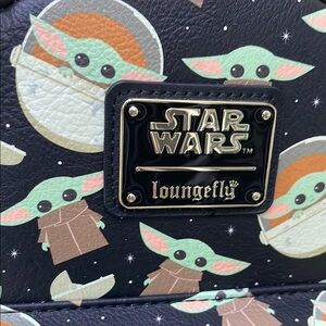 Loungefly Star Wars Disney Backpack with Baby Yoda Design